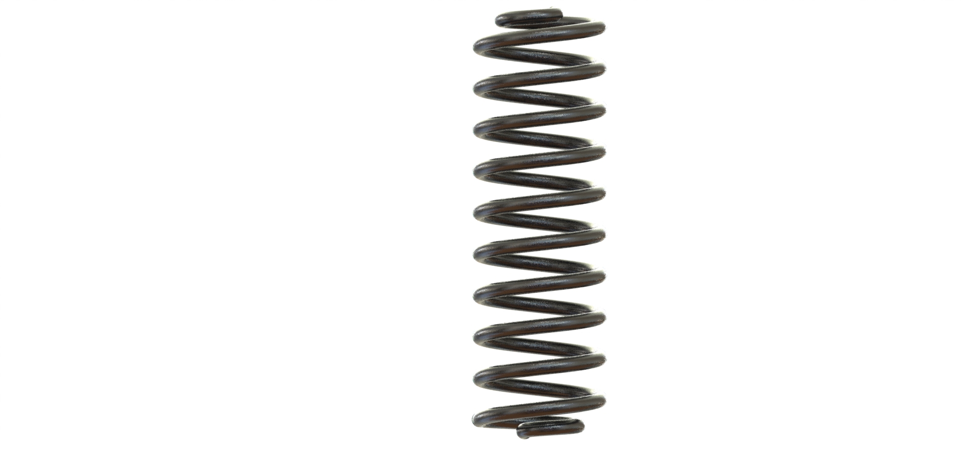 reduced end compression spring